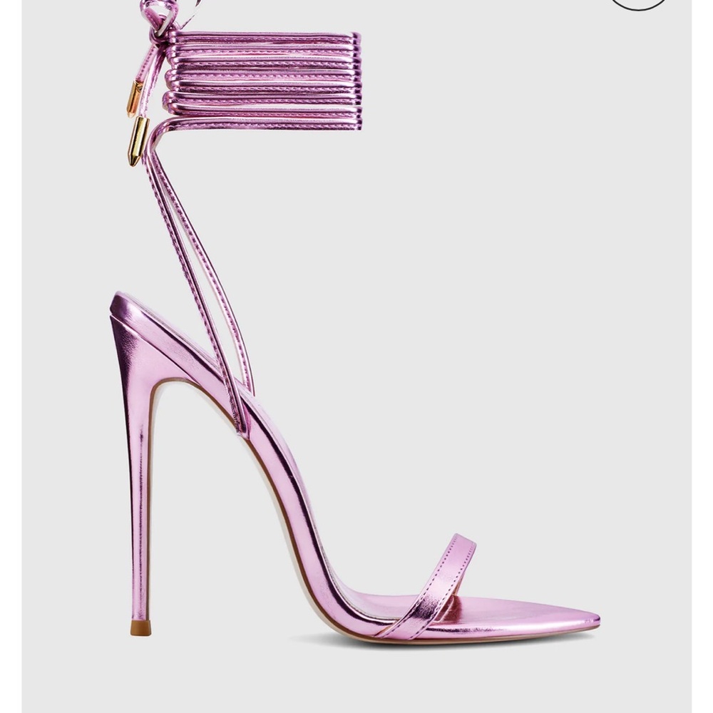 Elegant Pink High Heel Sandals